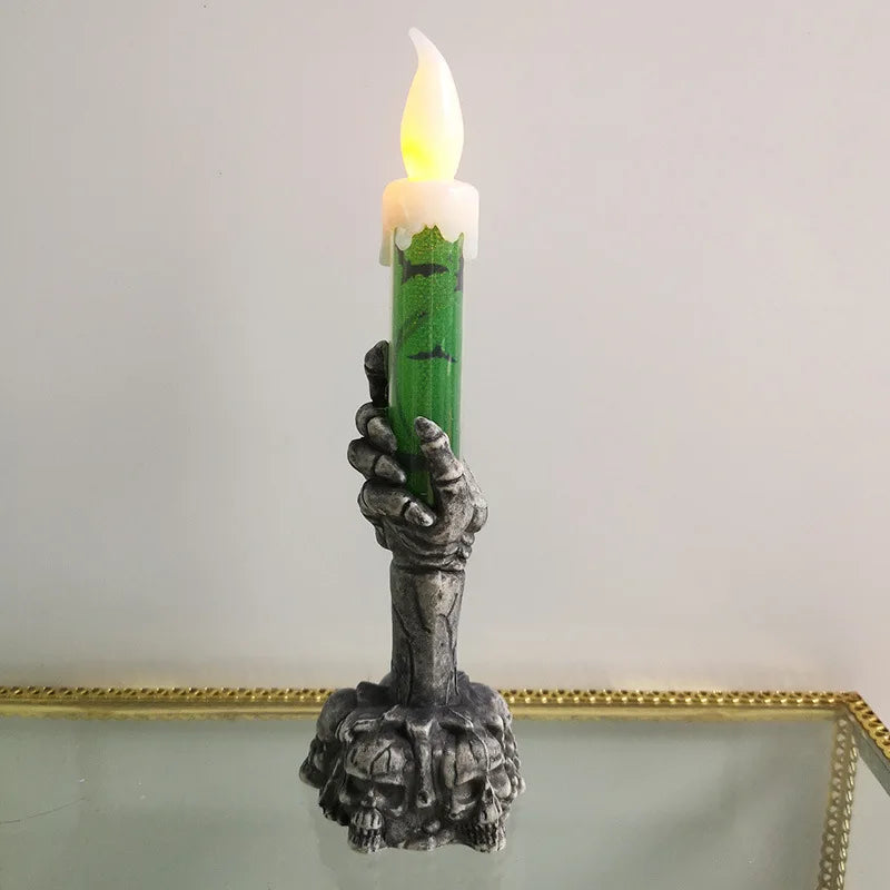 Skeleton Halloween Candle