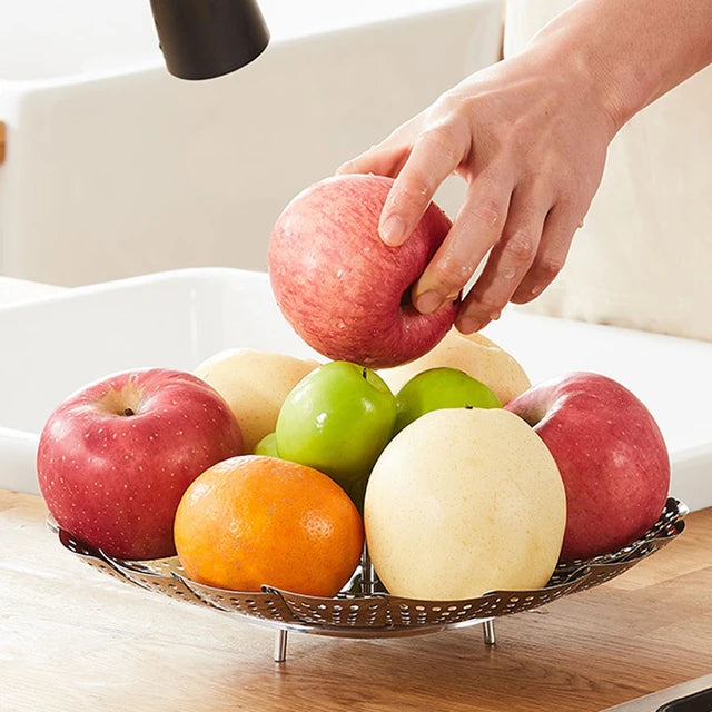 Stainless Steel Folding Steamer Basket