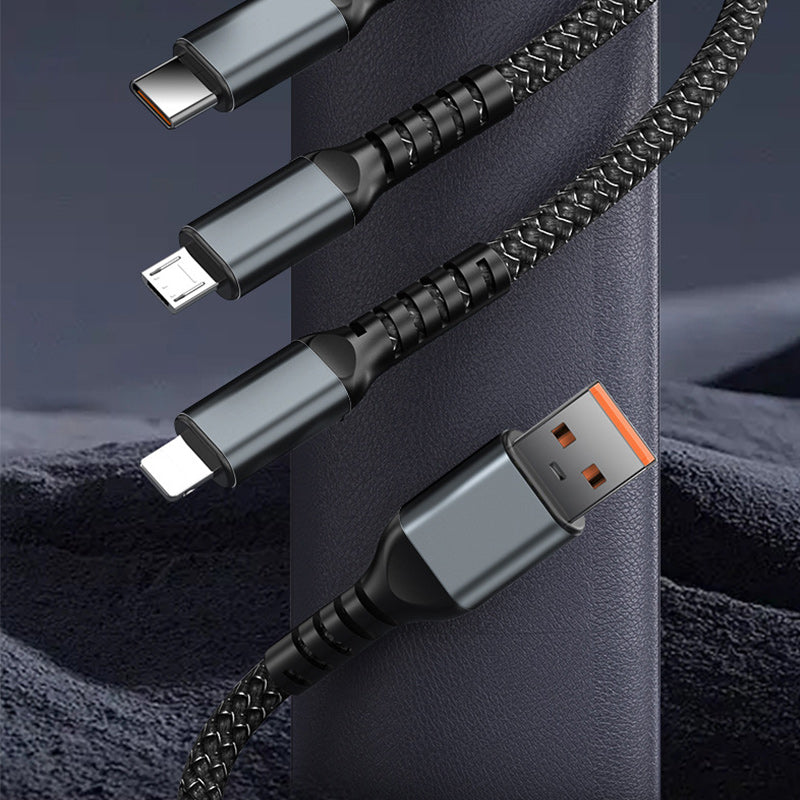 Super Fast Charging 3-in-1 Data Cable