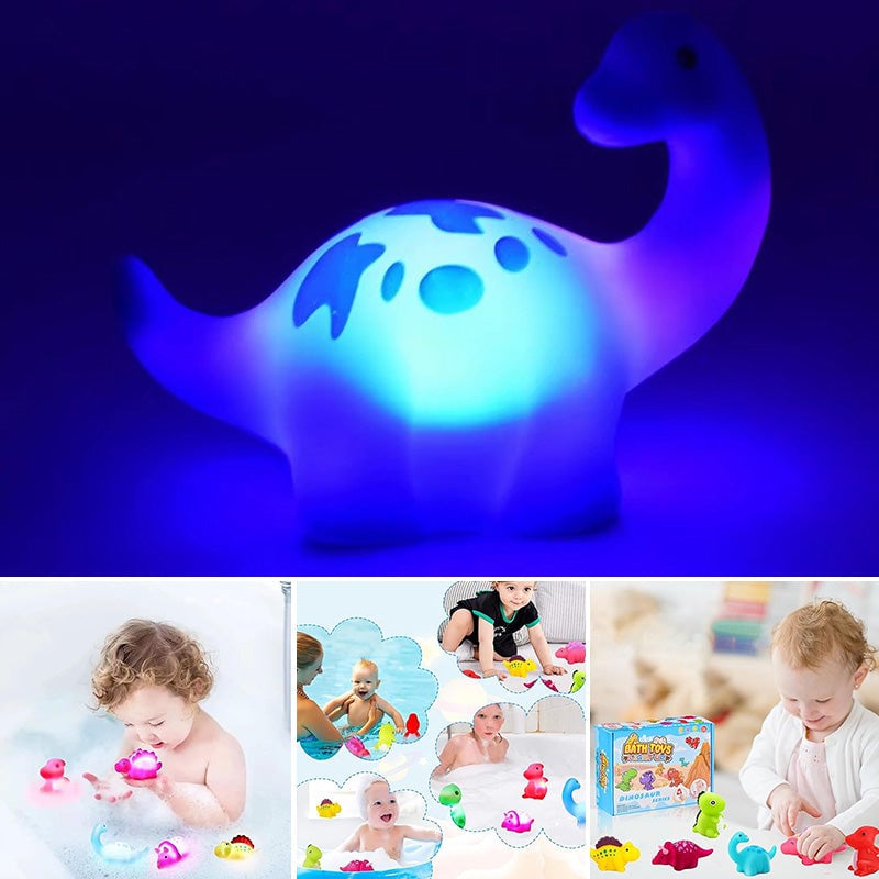 Glowing Dinosaur Shaped Bath Toy