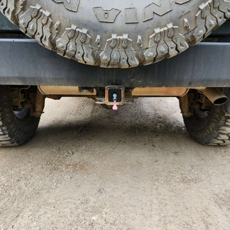 3D Funny Trailer Hitch Cover with Tiny Nuts