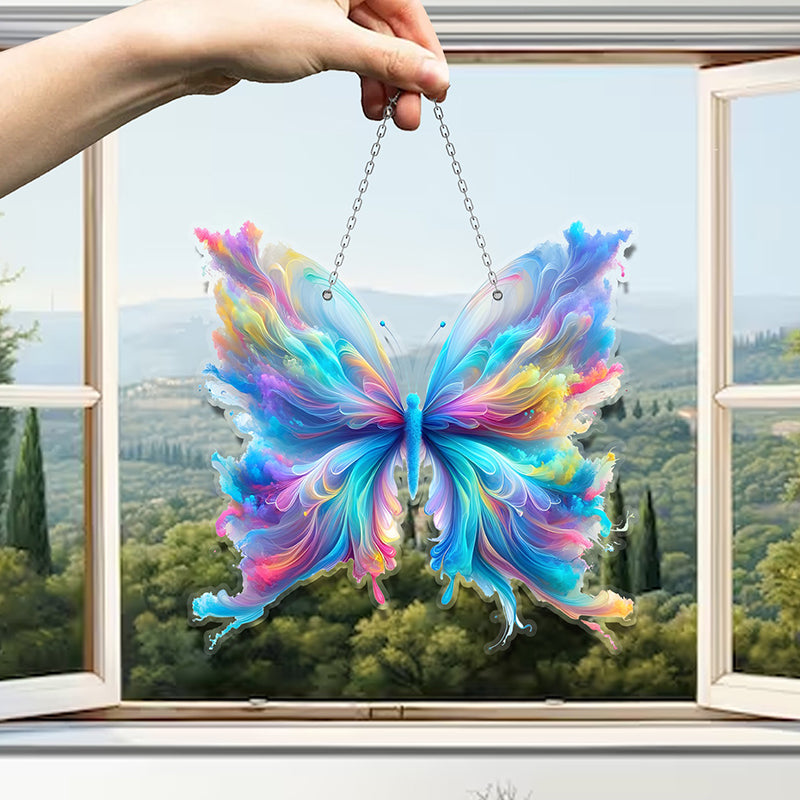 Butterfly Colorful Acrylic Window Hanging