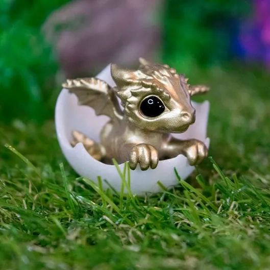 Newborn Dragon In Egg