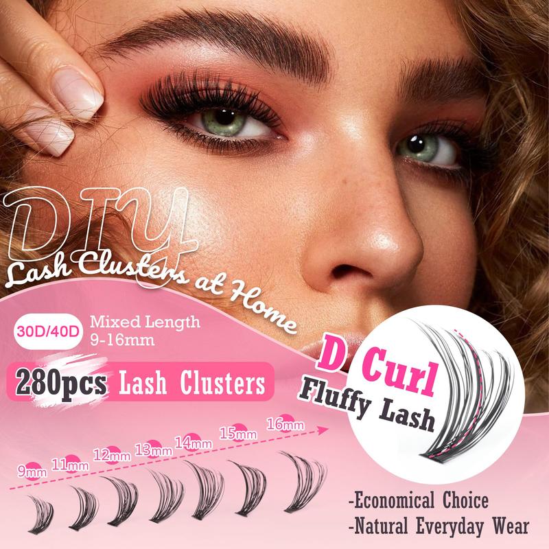 Eyelash DIY lash Extension Kit and LashCluster (30D+40D Kit)