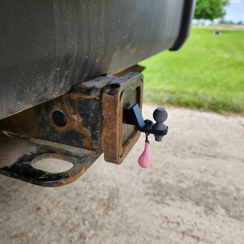 3D Funny Trailer Hitch Cover with Tiny Nuts