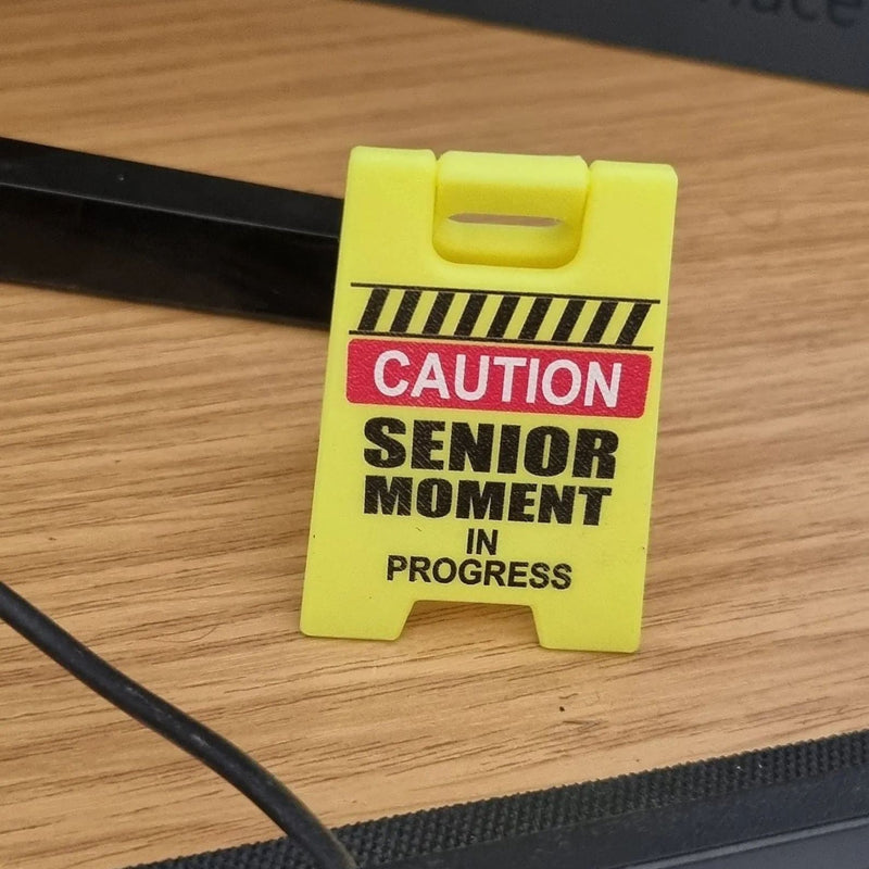 Funny Desk Hazard Caution Sign