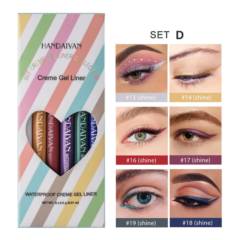 20 PCS Colored Eyeliners Pencil Set