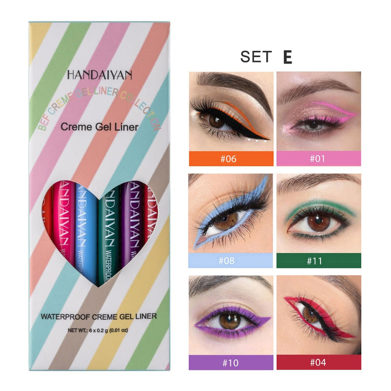 20 PCS Colored Eyeliners Pencil Set