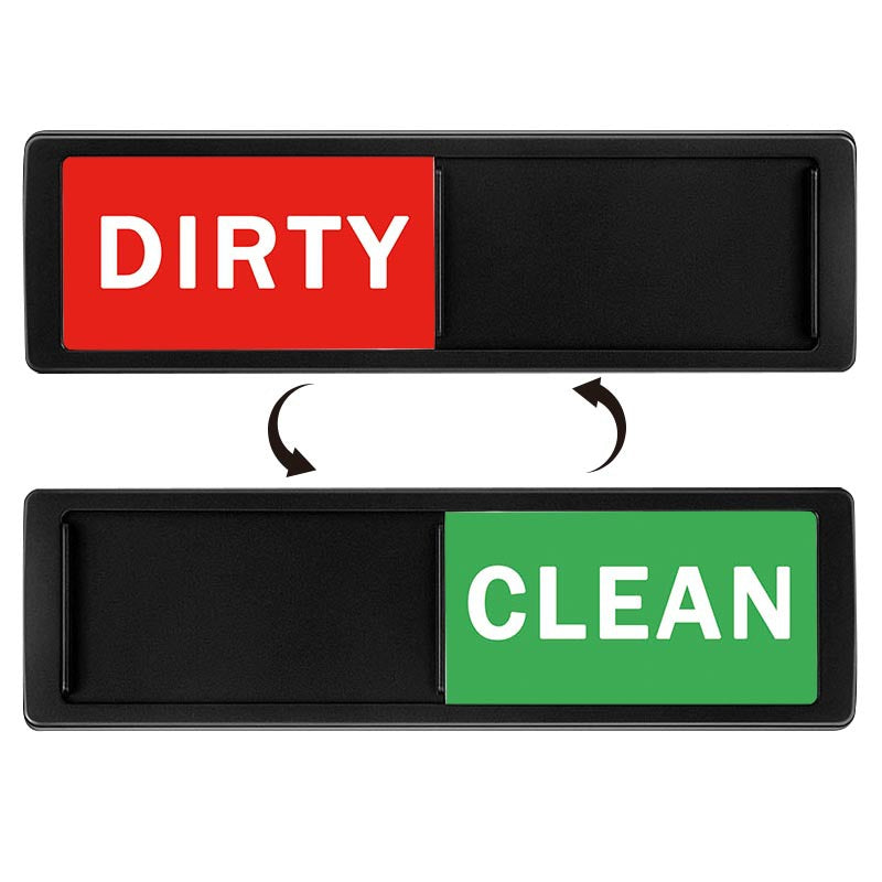 Clean Dirty Dishwasher Magnet Indicator Sign