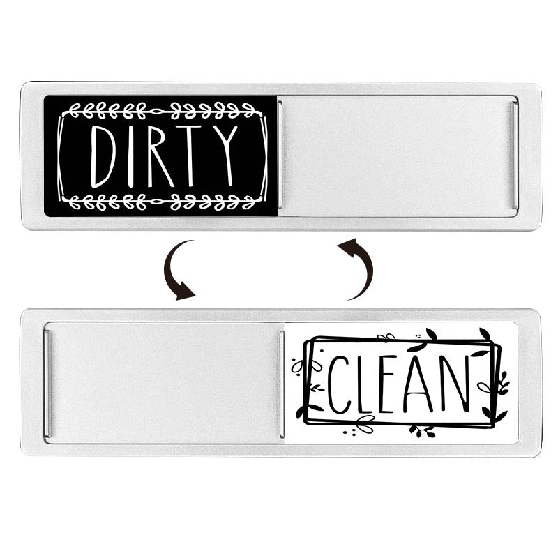 Clean Dirty Dishwasher Magnet Indicator Sign