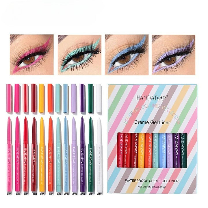 20 PCS Colored Eyeliners Pencil Set