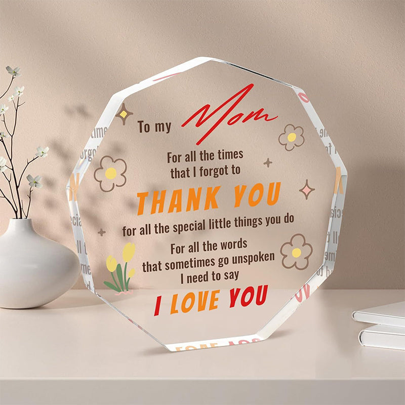 Nine-sided acrylic commemorative gift