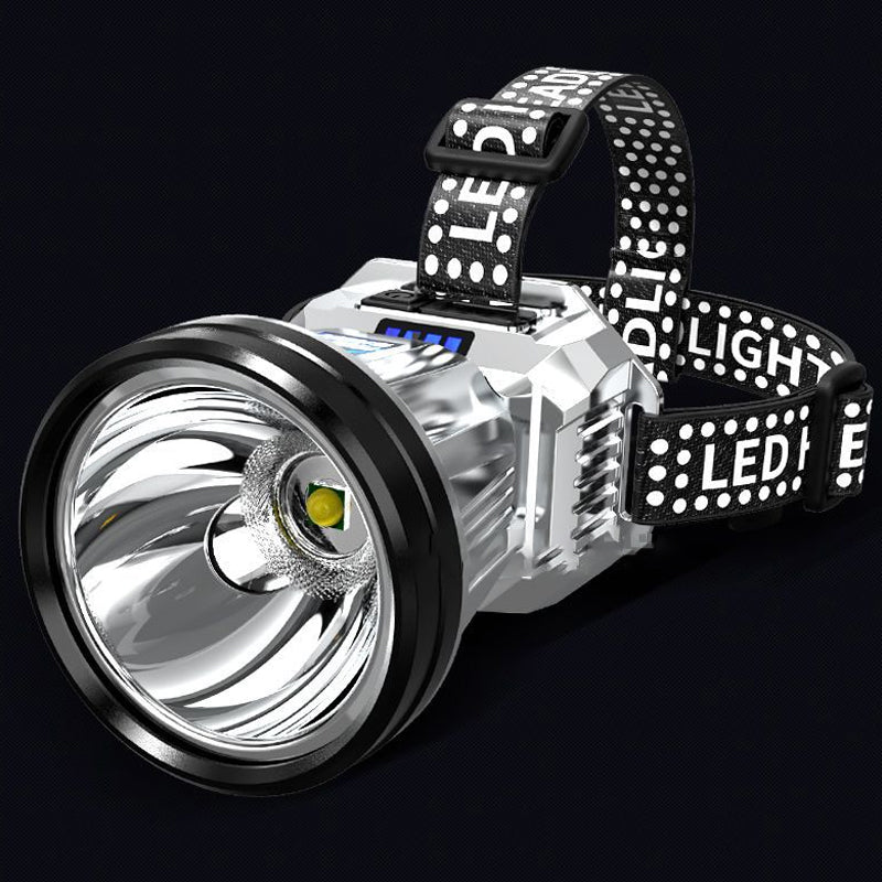 LED glare head-mounted flashlight