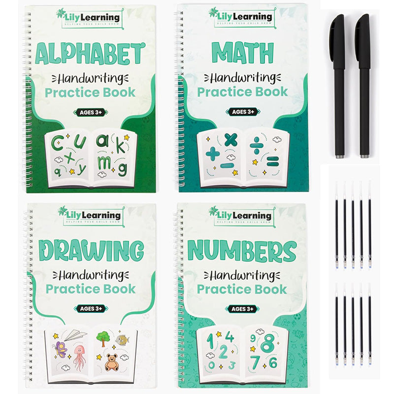 Handwriting Practice Kit Reusable Copybooks for Kids