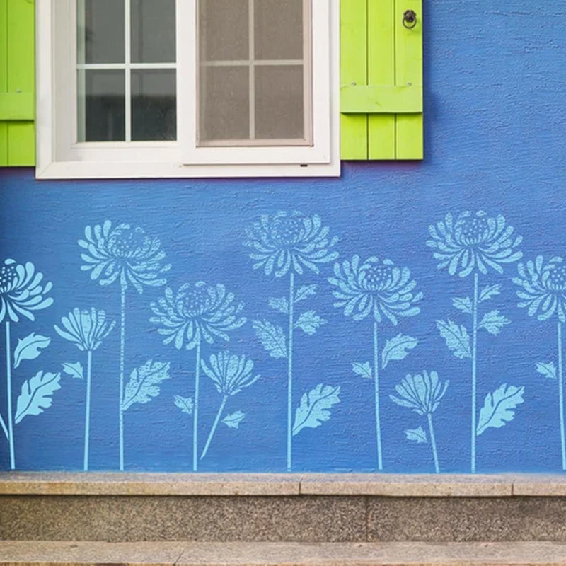 Garden Fence Large Flower Stencils