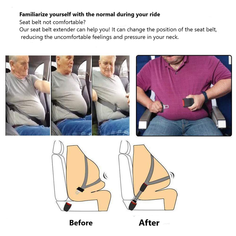 Strong Safe and Comfortable Seat Belt Extender