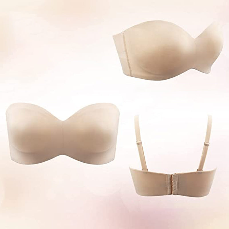 Full Support Non-Slip Convertible Bandeau Bra