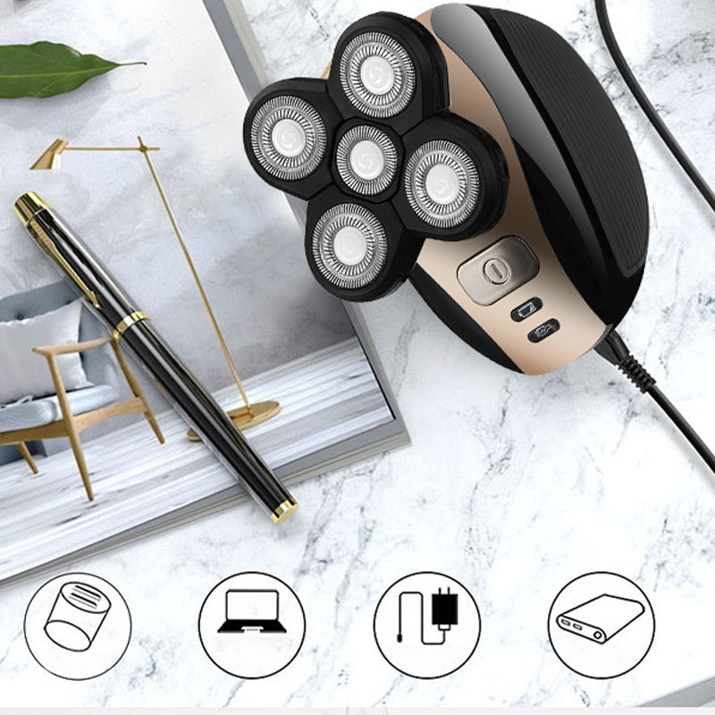 5 in 1 multifunctional 4D electric shaver