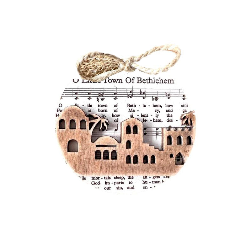 Music Sheet Nativity Ornament