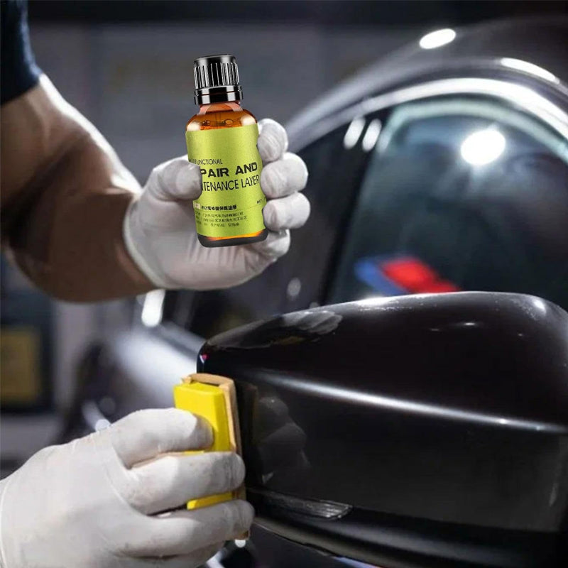 Car plastic repair coating agent