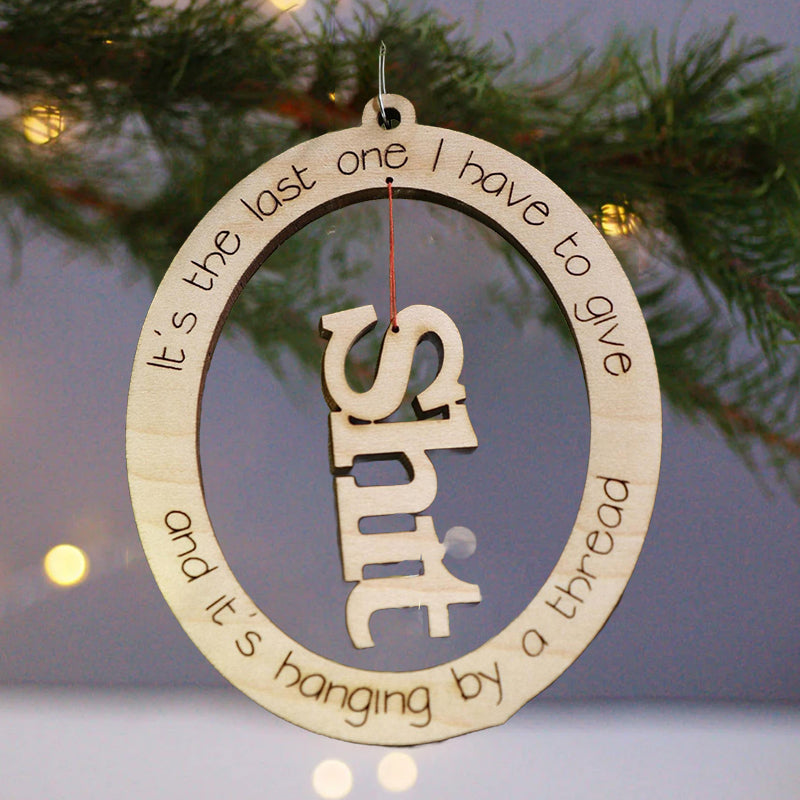 Funny Christmas Ornament | Last F*ck