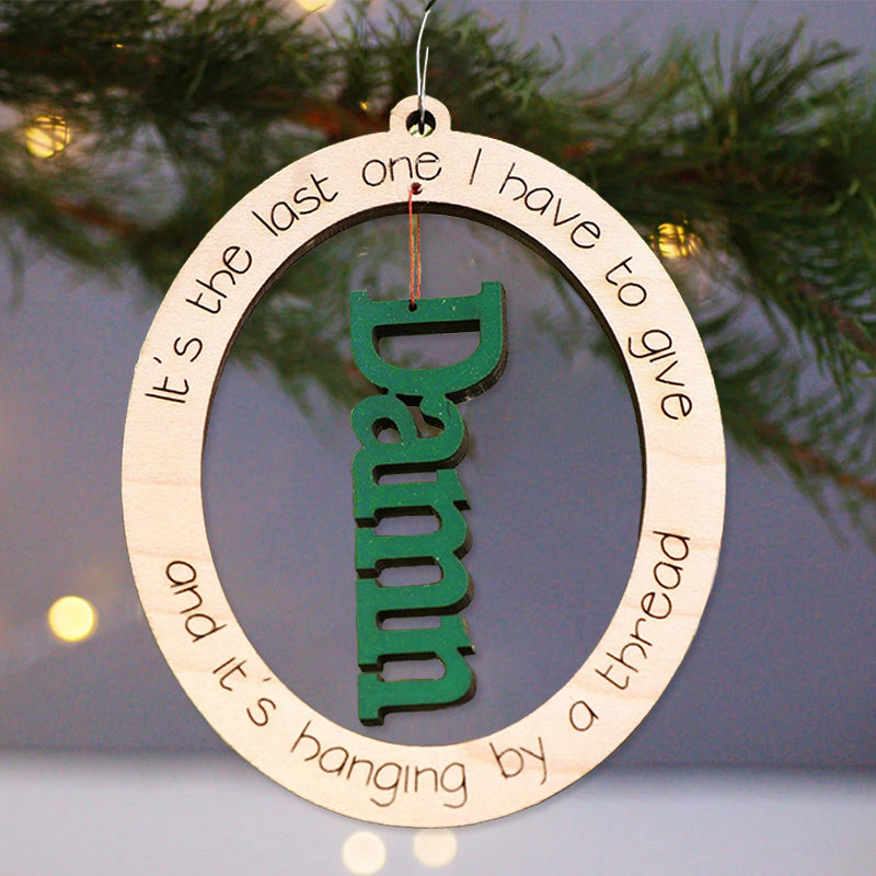 Funny Christmas Ornament | Last F*ck