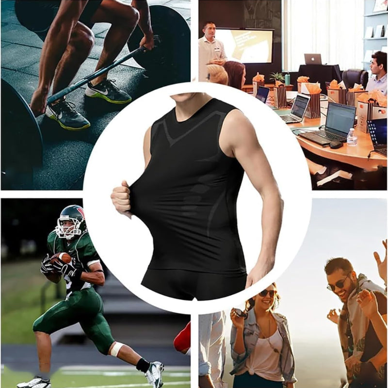 Men's Quick-Dry Sleeveless Sports Compression Tank Top