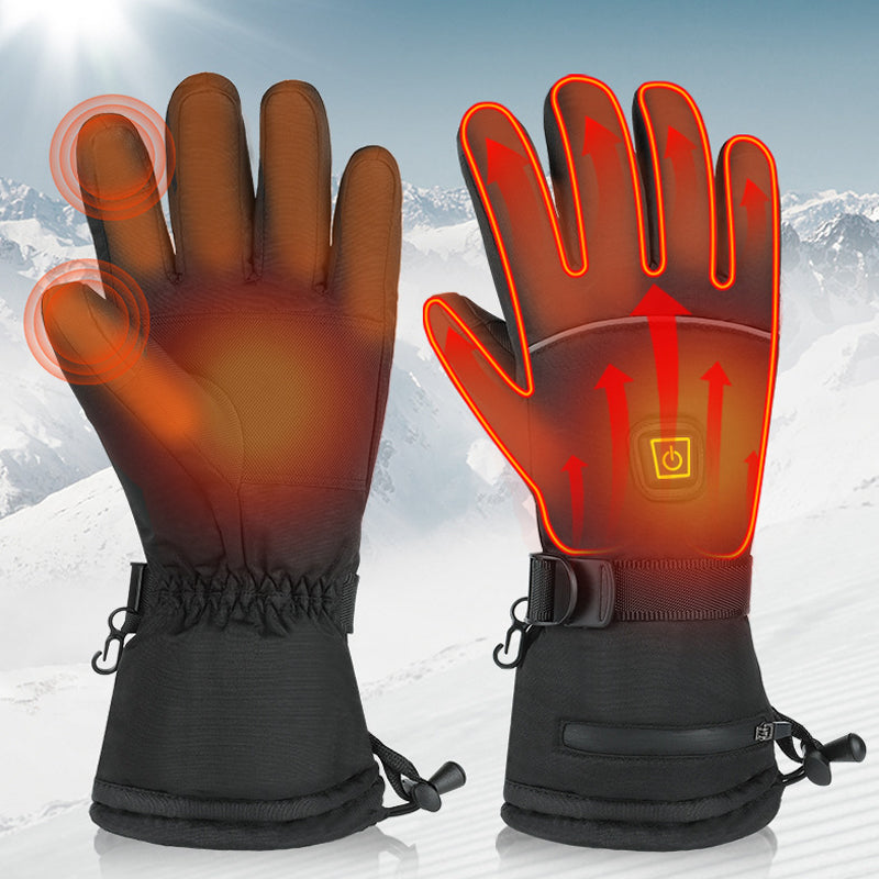 Warm touch screen heated gloves