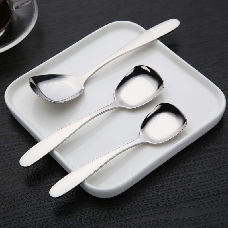 Square Head Stainless Steel Spoons