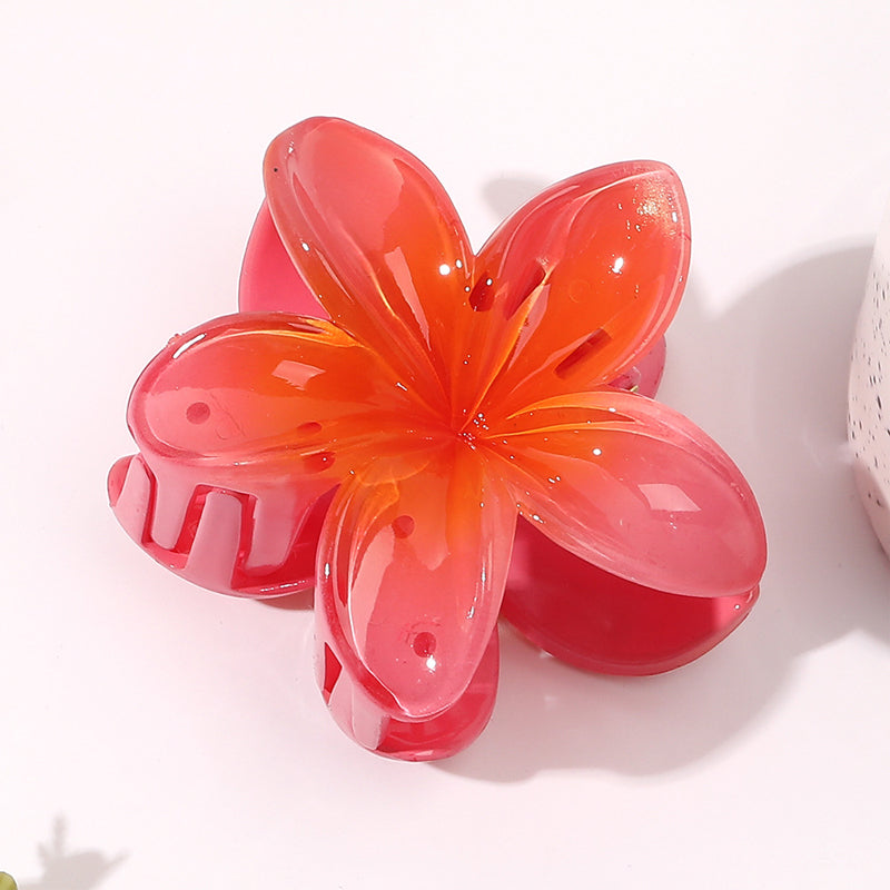 Egg flower hair clip