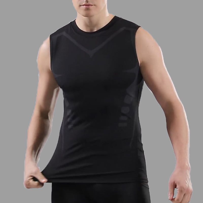 Men's Quick-Dry Sleeveless Sports Compression Tank Top