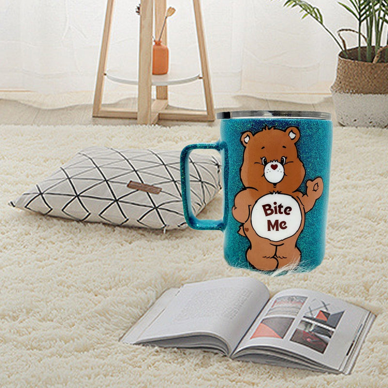 Bear Glitter Stainless Steel Mug