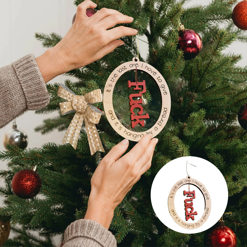 Funny Christmas Ornament | Last F*ck