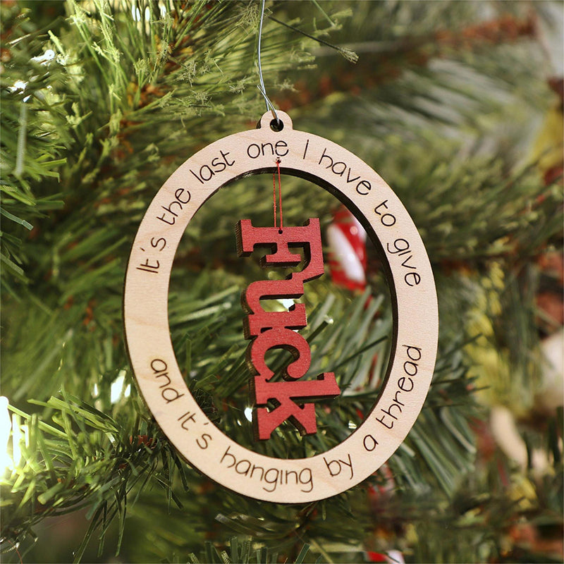 Funny Christmas Ornament | Last F*ck