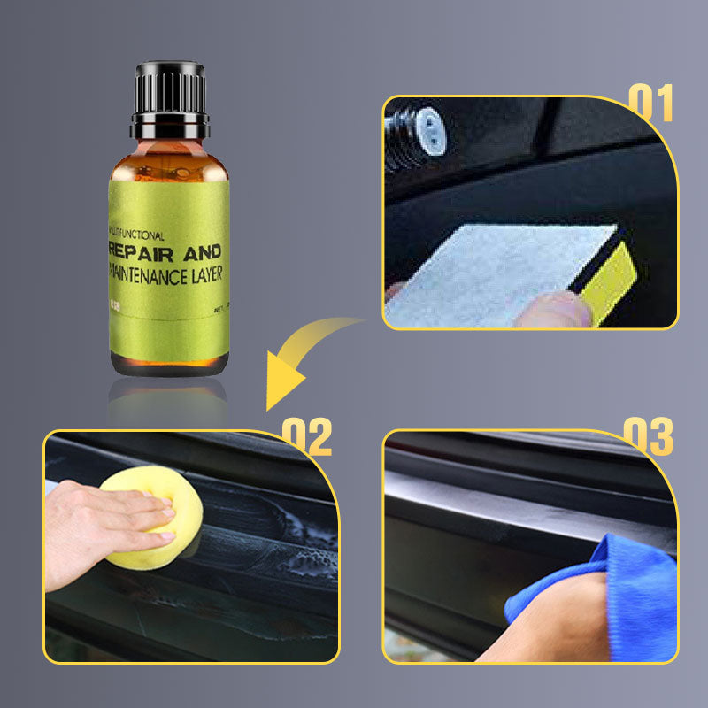 Car plastic repair coating agent