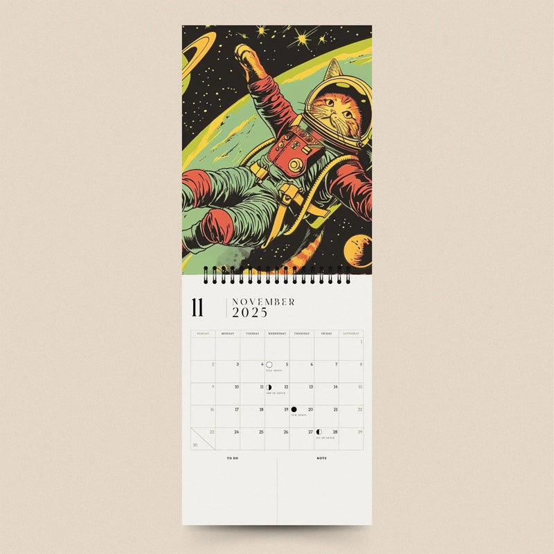 2025 Space Cat Calendar
