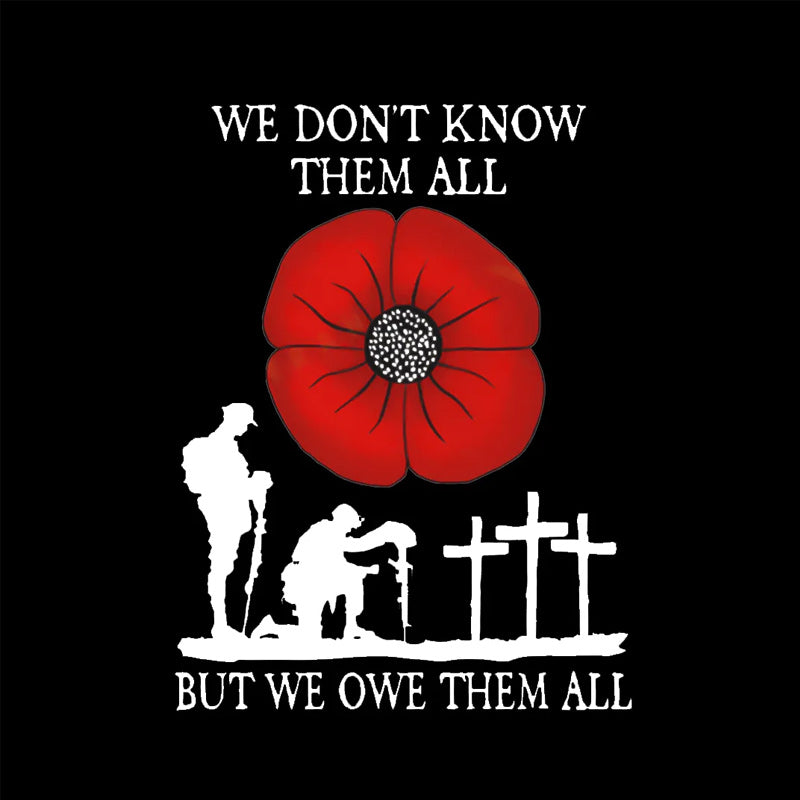 Red poppy veterans sticker