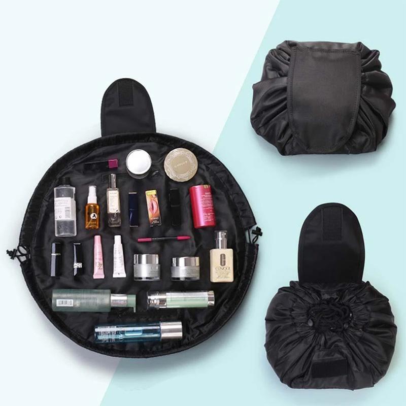 Ultimate cosmetic bag with drawstring