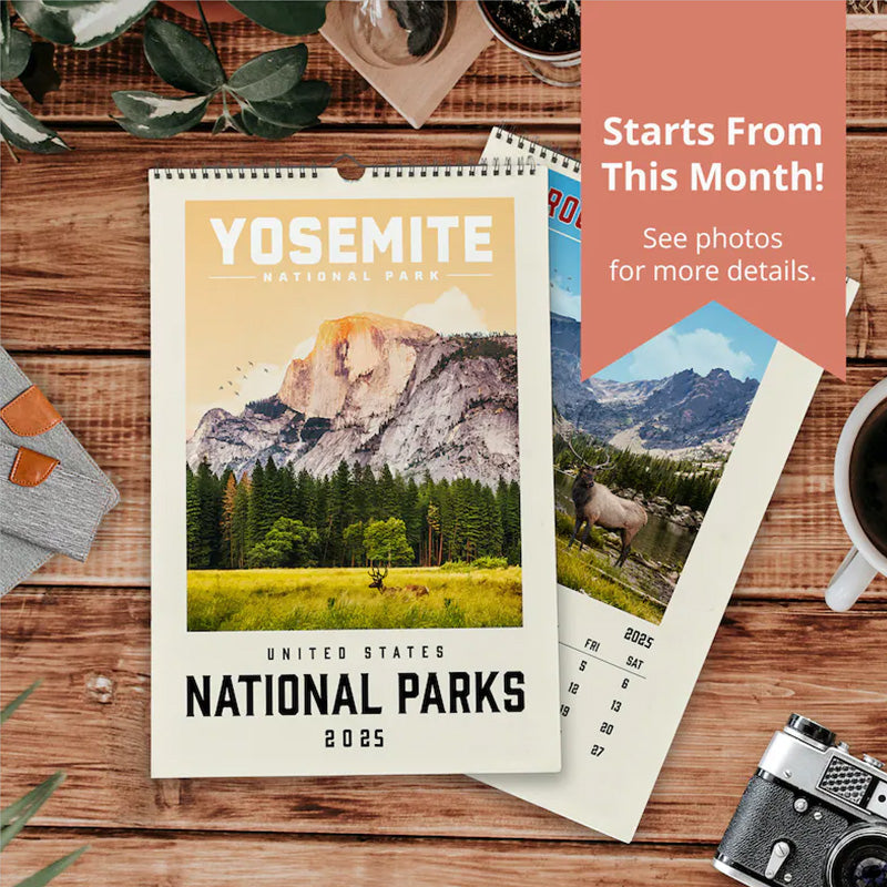 National Parks 2025 Wall Calendar