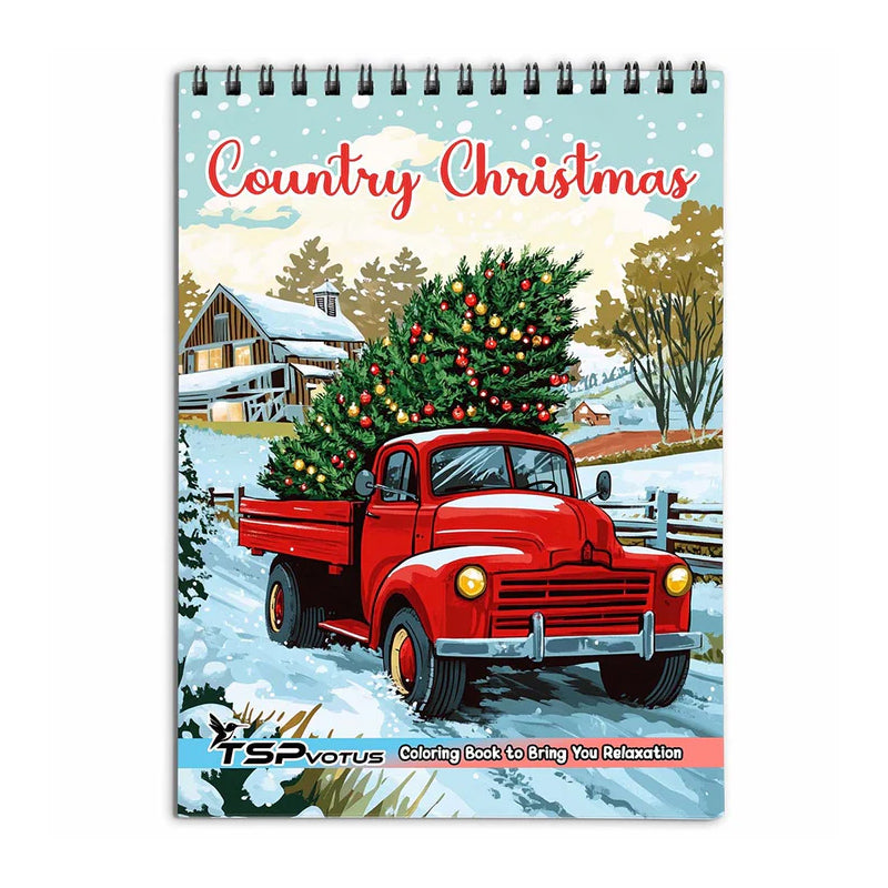 Country Christmas Coloring Book