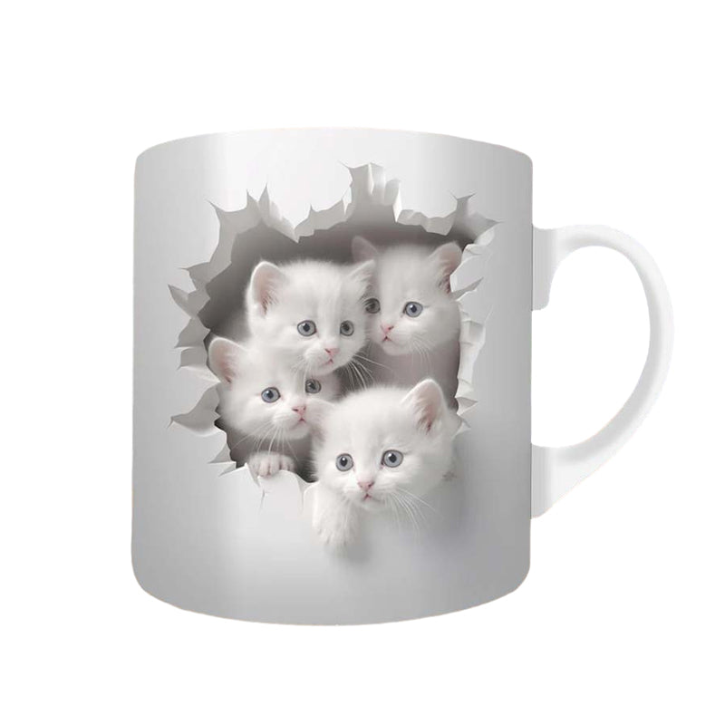 3D Print Kittens Hole In A Wall Mug
