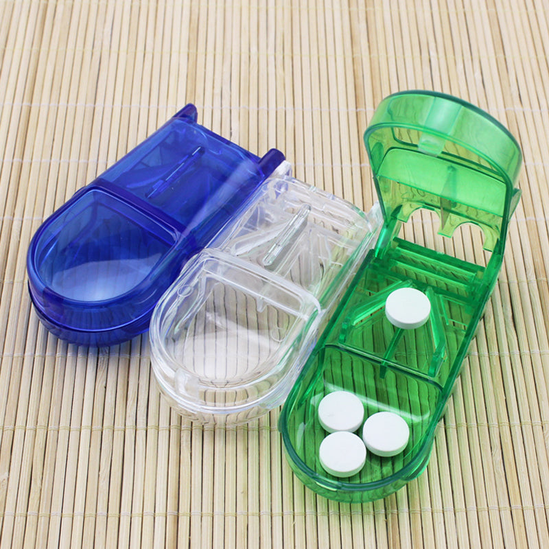 Portable Pill Cutter Organizer