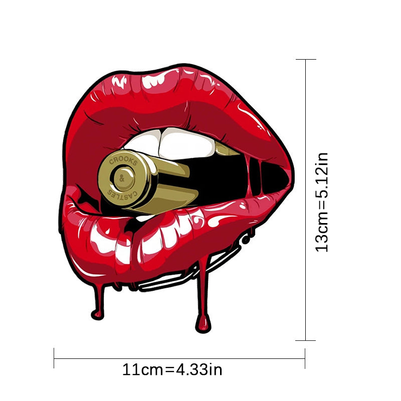 Bullet Lip Decorative sticker