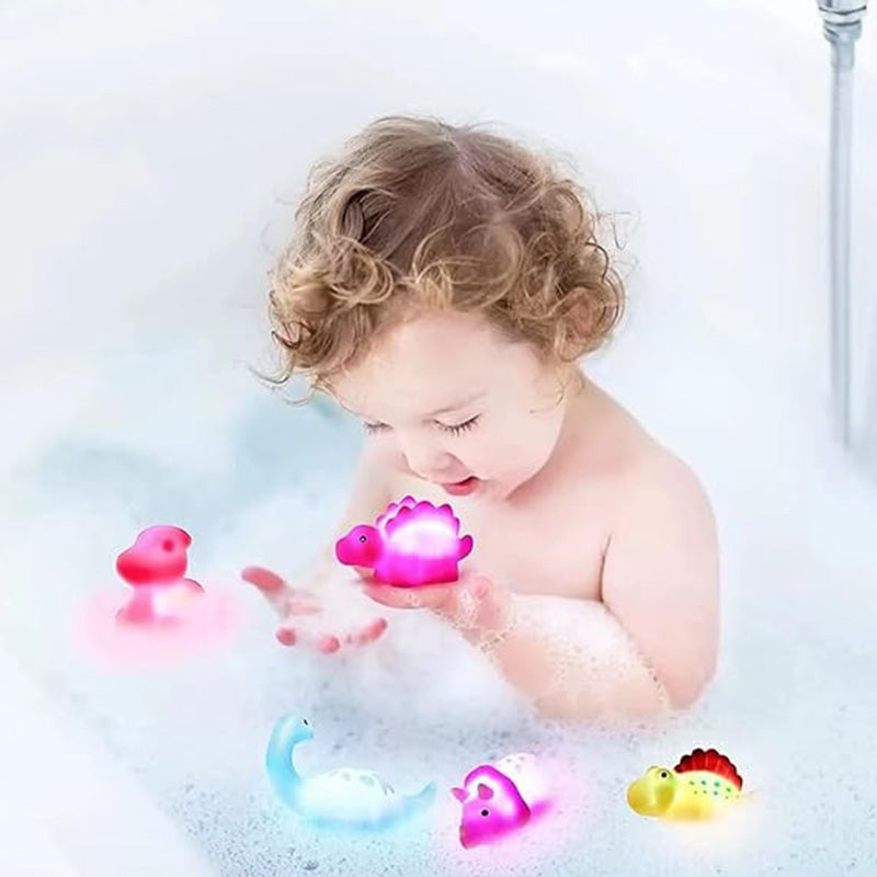 Glowing Dinosaur Shaped Bath Toy