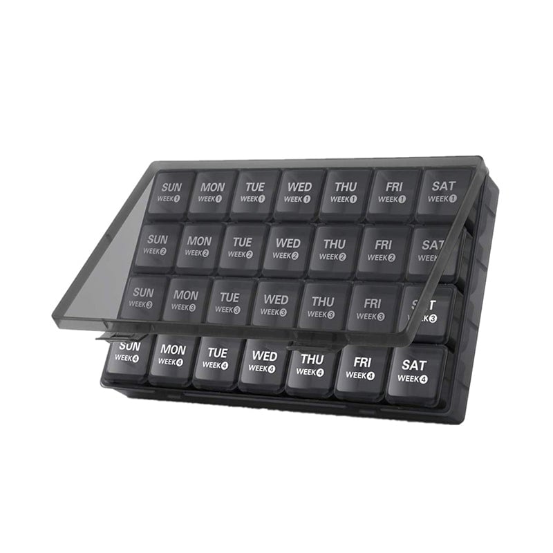 28-Compartment Large-Capacity Portable Pill Organizer