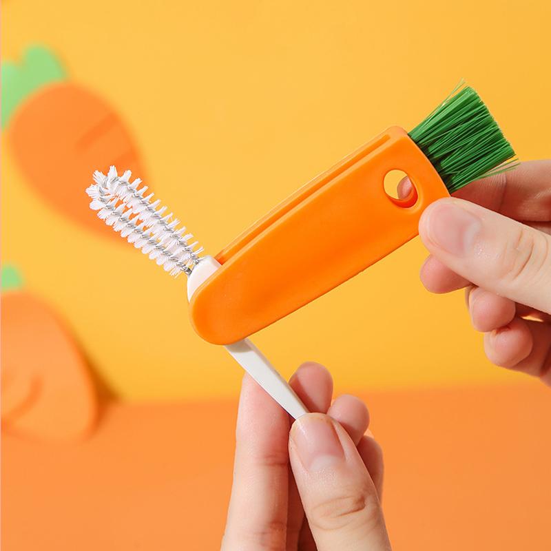 Creative 3-in-1 Multifunctional Cup Lid Cleaning Brush