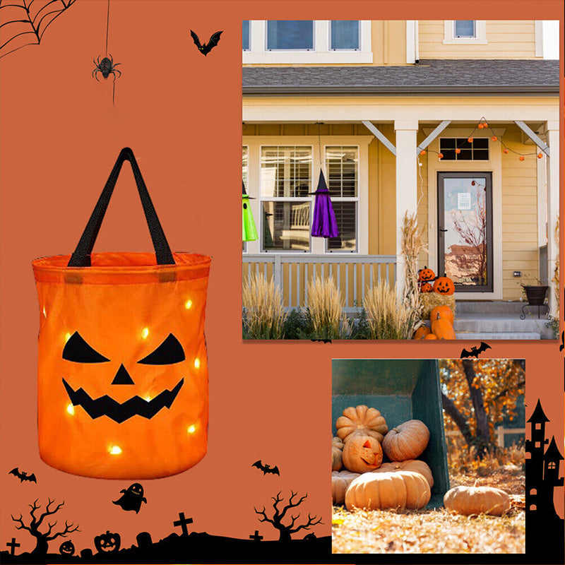 Personalized Glowing Pumpkin Tote