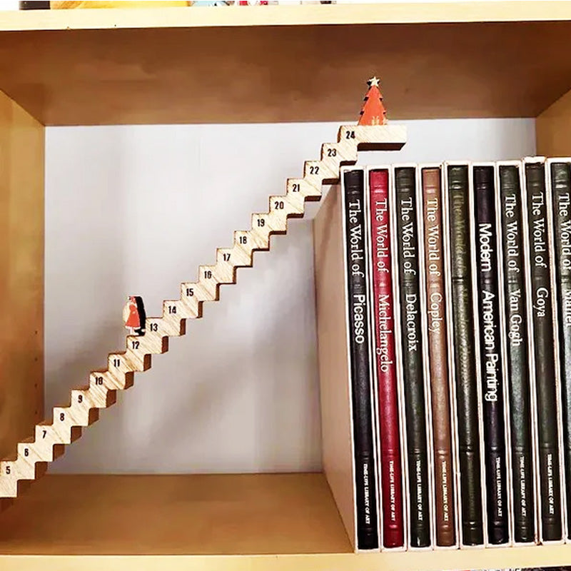 Funny Santa Stairs Countdown Calendar