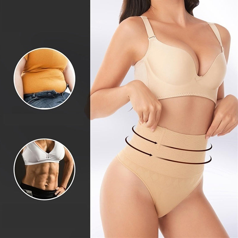 Mid-Rise Tummy-Controlling Panties With Hip Lift