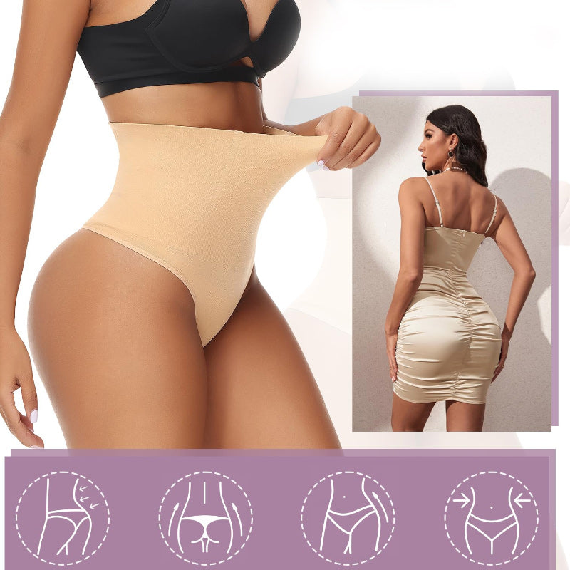 Mid-Rise Tummy-Controlling Panties With Hip Lift